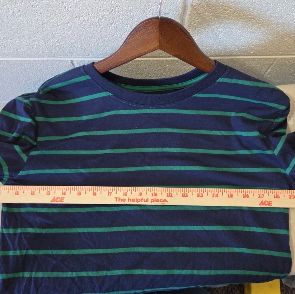 Kids Tommy Bahama  Shirt Longsleeve Stripe Size 16 XXL Green/ Blue NWT - Picture 4 of 6
